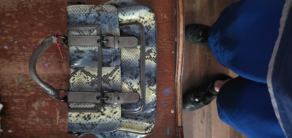 Stylish Blue and Yellow Men's Bag
